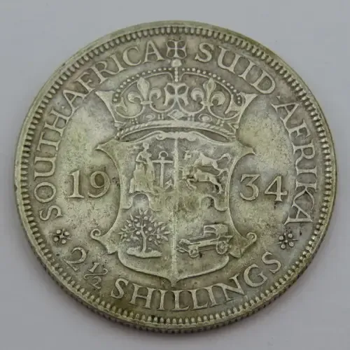 South Africa 1934 half crown VF