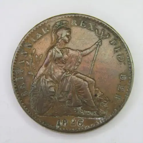 1826 Great Britain George 4 Farthing - AU