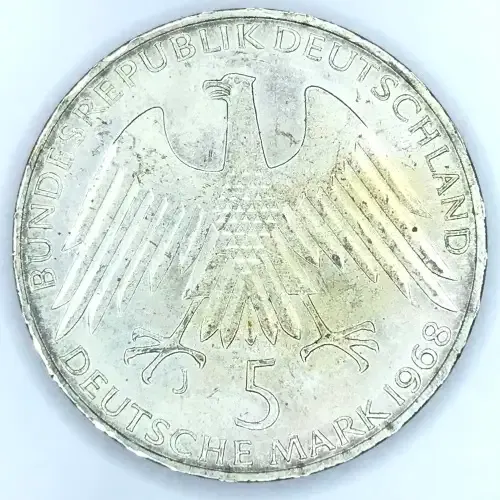 1968 j German Proof 5 Mark