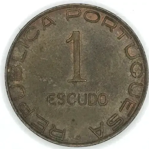1945 Mozambique bronze 1 Escudo - UNC with luster - Excellent to grade