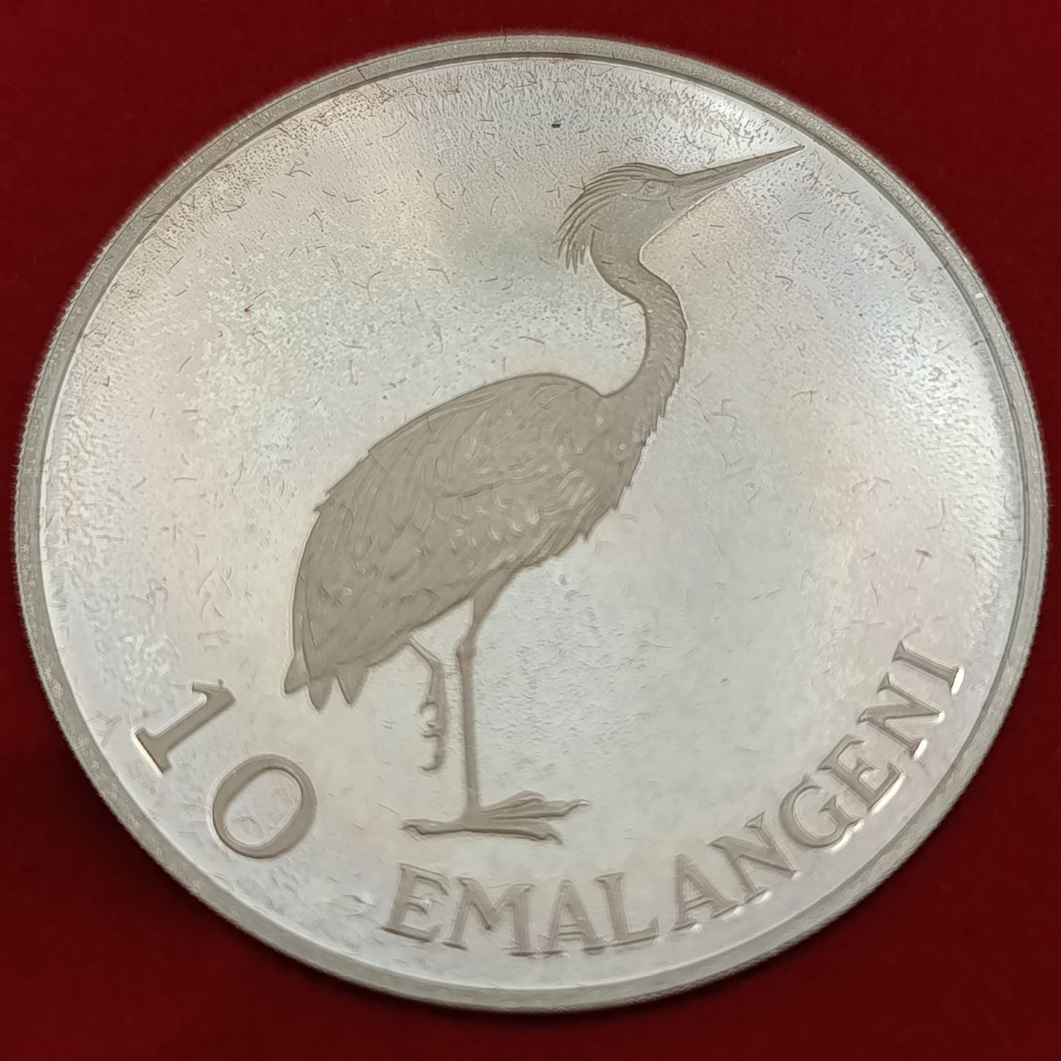 Swaziland 1975 Proof 10 Emalangeni in red box of issue - only 1500 minted! Very scarce