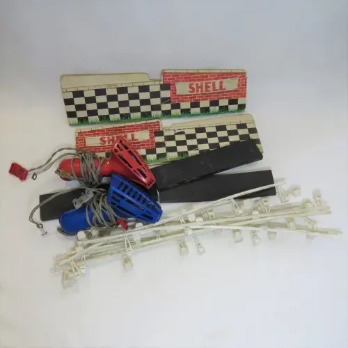 Lot of vintage Tri-Ang Scalextric controllers and accessories