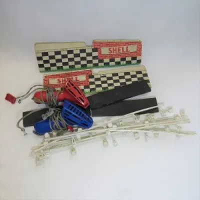 Lot of vintage Tri-Ang Scalextric controllers and accessories