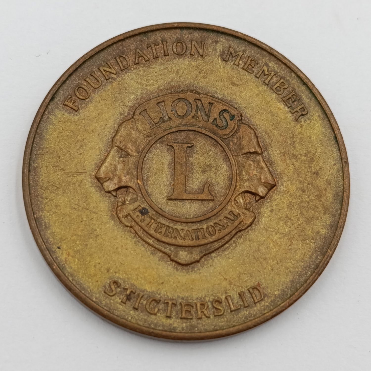 Lions International Flight for life foundation member medallion