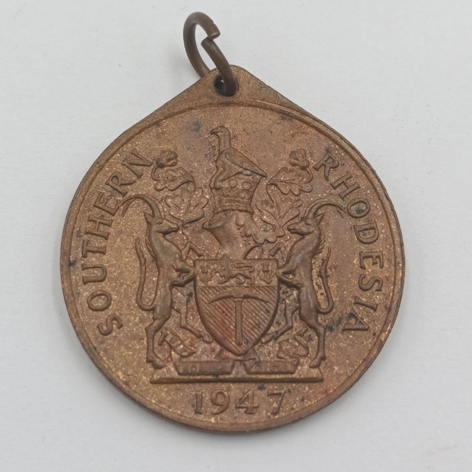 1947 Southern Rhodesia Royal visit medallion