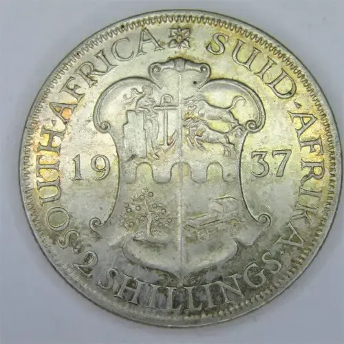 1937 SA Union 2 Shilling - EF