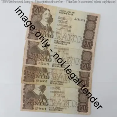 GPC de Kock 3rd issue R20 replacement notes - Z 32, Z 33, Z 34, Z 35