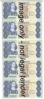 Lot of 10 x R2 replacement notes with consecutive numbers WX series