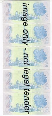 Lot of 10 x R2 replacement notes with consecutive numbers WX series