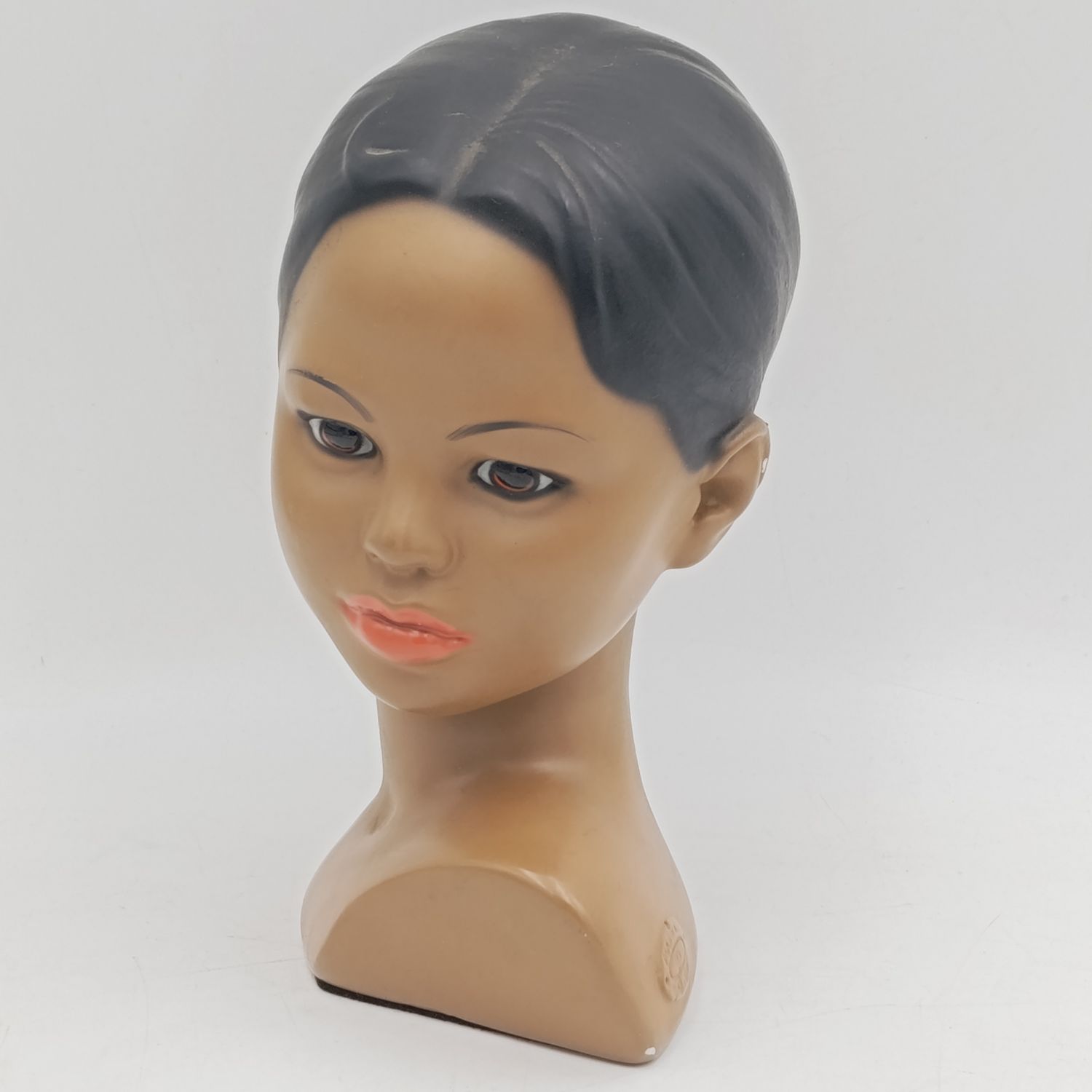 Vintage Marwal Polynesian girl Chalkware bust