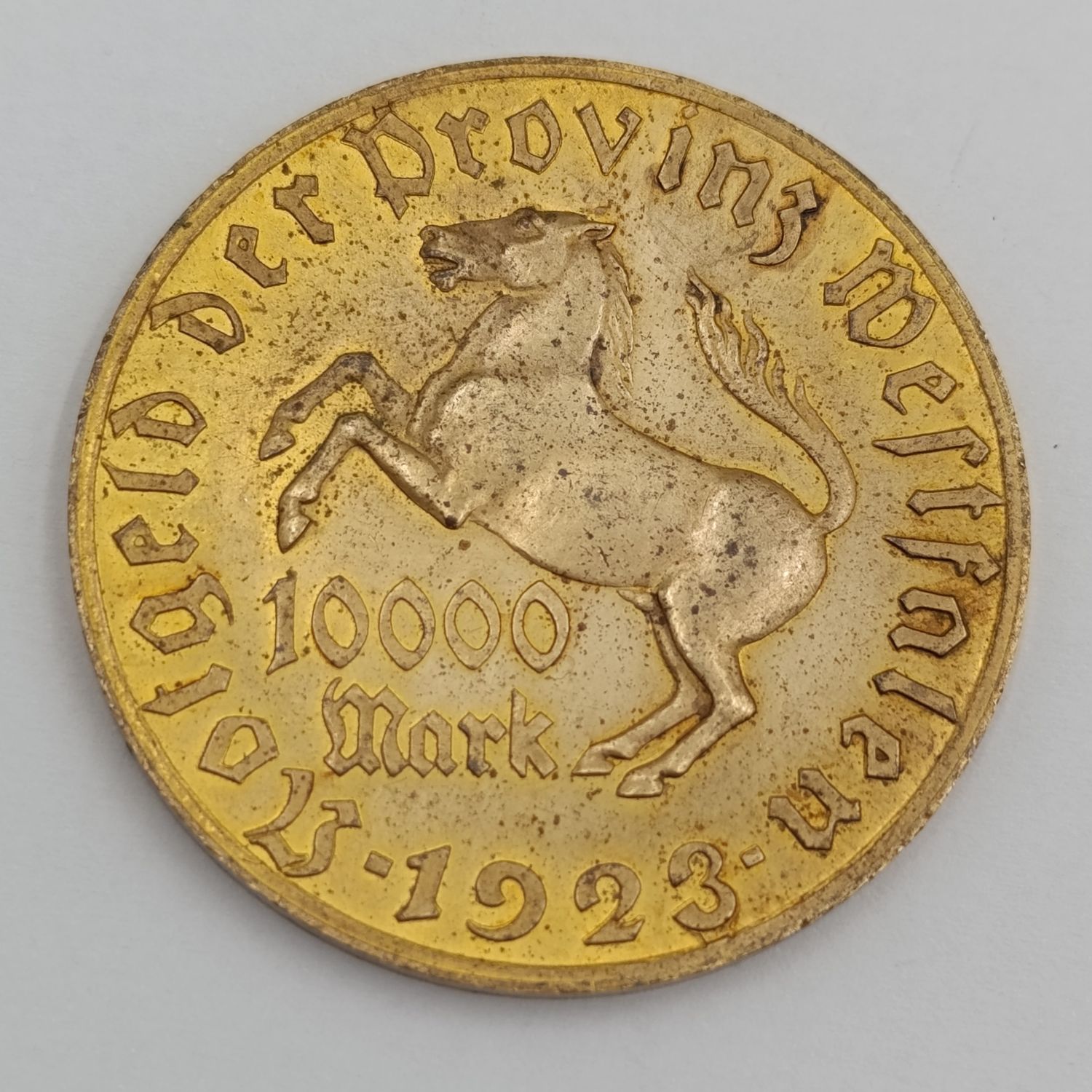 Germany Weimar Republic 1923 notgeld coin Westphalia - 10000 Mark