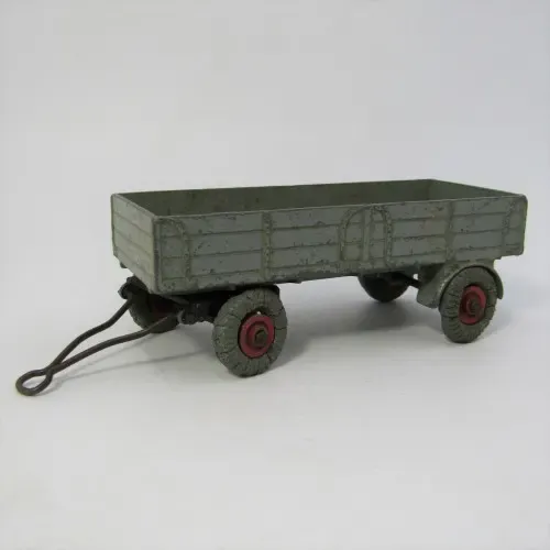 Meccano Ltd Dinky Toys #428 farm trailer - tyres damaged