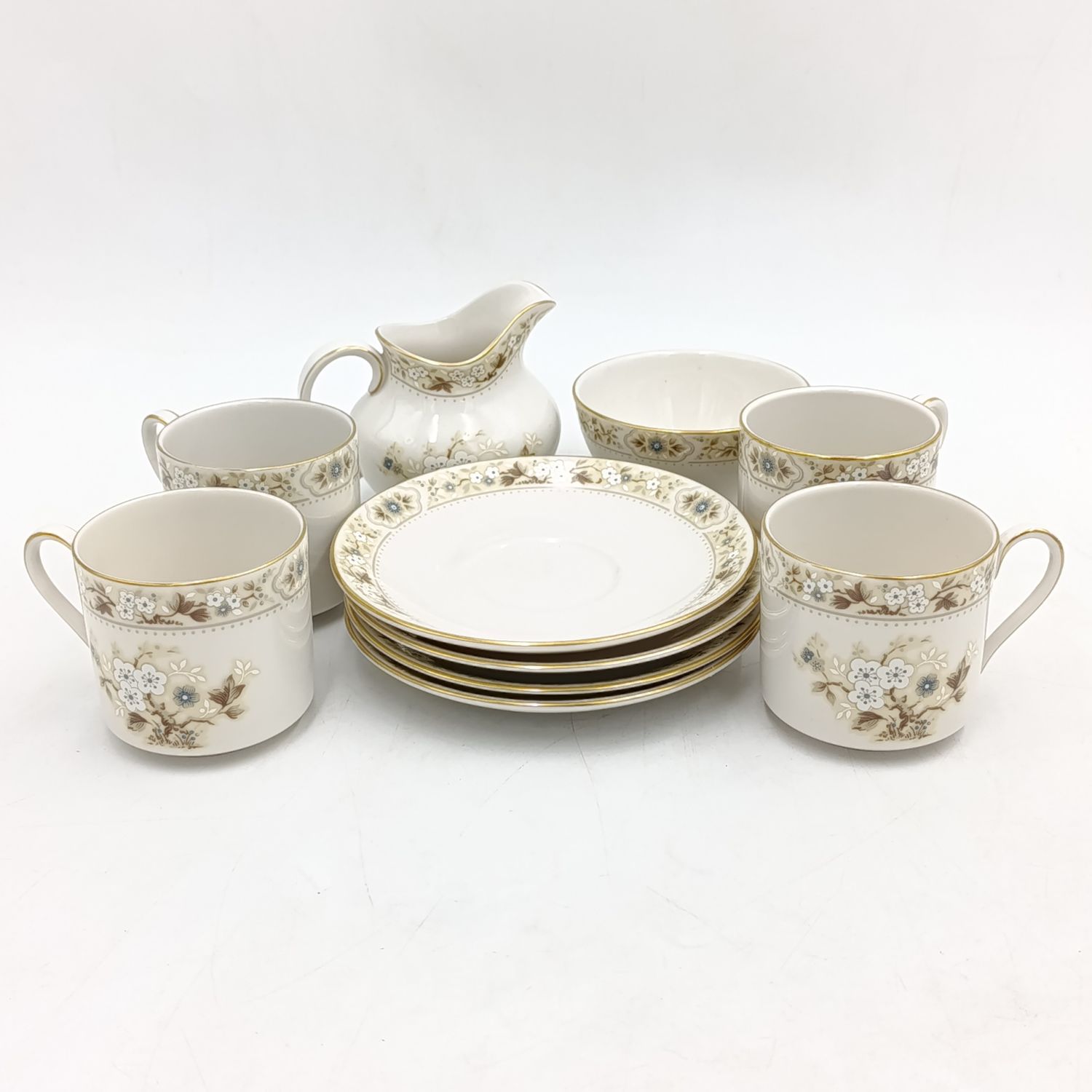 Royal Doultan Mandalay 10-piece porcelain coffee set