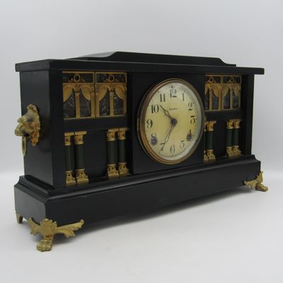 Antique Ingraham Palace mantel clock - excellent condition