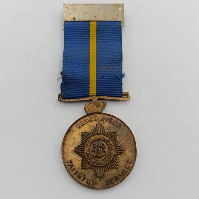 SA Police faithful service medal issued to 4186141 KST JJ van Zyl