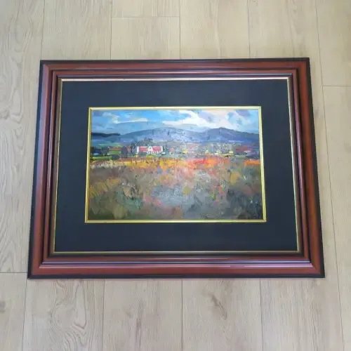 Dale Elliott Painting Overberg scene - Size with frame 76 x 93 cm - Size without frame 37 x 56 cm