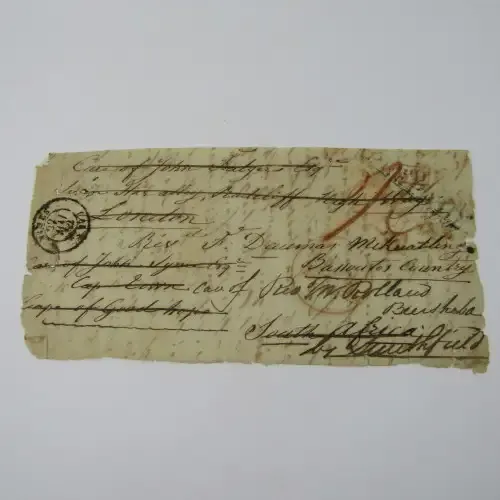 ADDR to Rev Daumas French missionary in Basvtoland - RARE