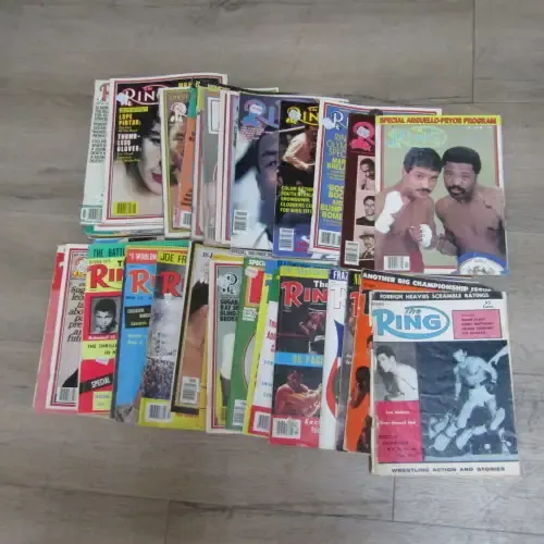 The Ring Boxing magazine - Lot of 43 issues dated between 1953 and 1986 most in good condition
