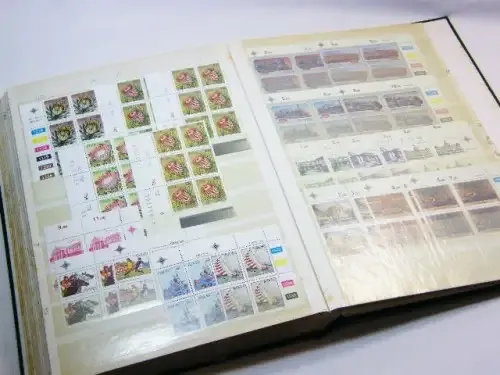 Stamp book with South Africa control blocks 1970`s and 1980`s - 32 pages of control blocks