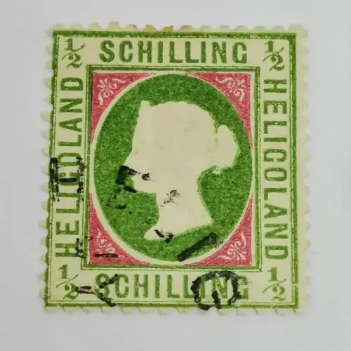 Heligoland ½ Schilling mint stamp - SG 6 - Book value R4500