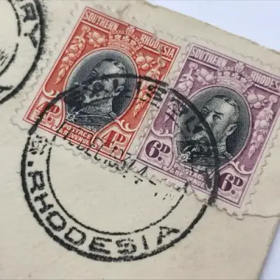 Southern Rhodesia 1931 Christmas Flight cover with Experimental Flight rubber stamp