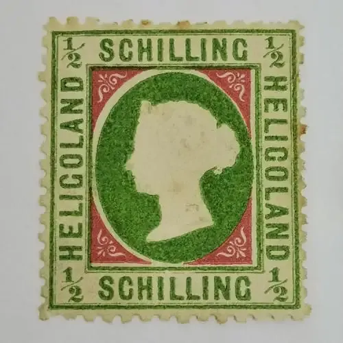 Heligoland ½ Schilling mint stamp - SG 6 - Book value R4000