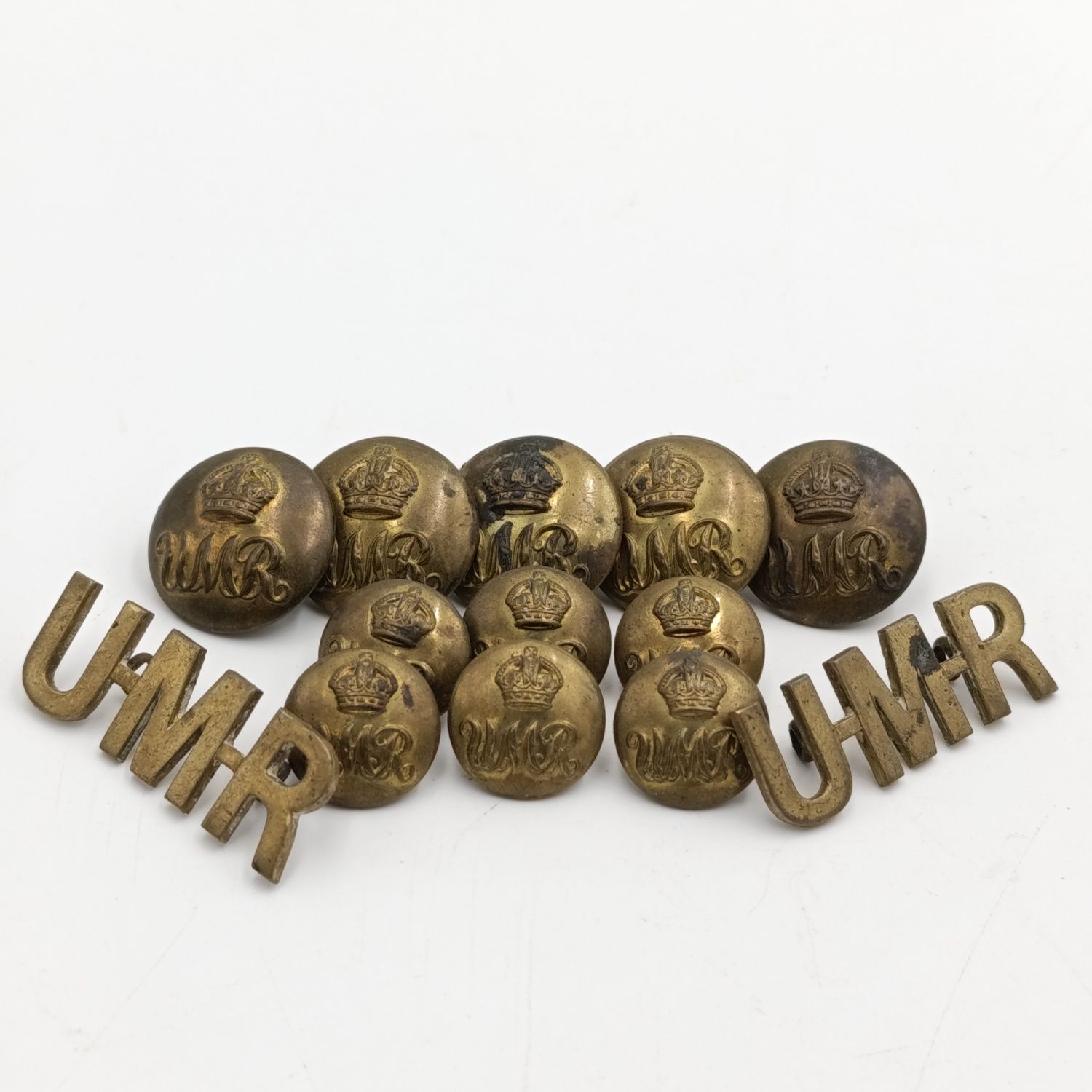 Umvoti Mounted Rifles Shoulder titles and buttons