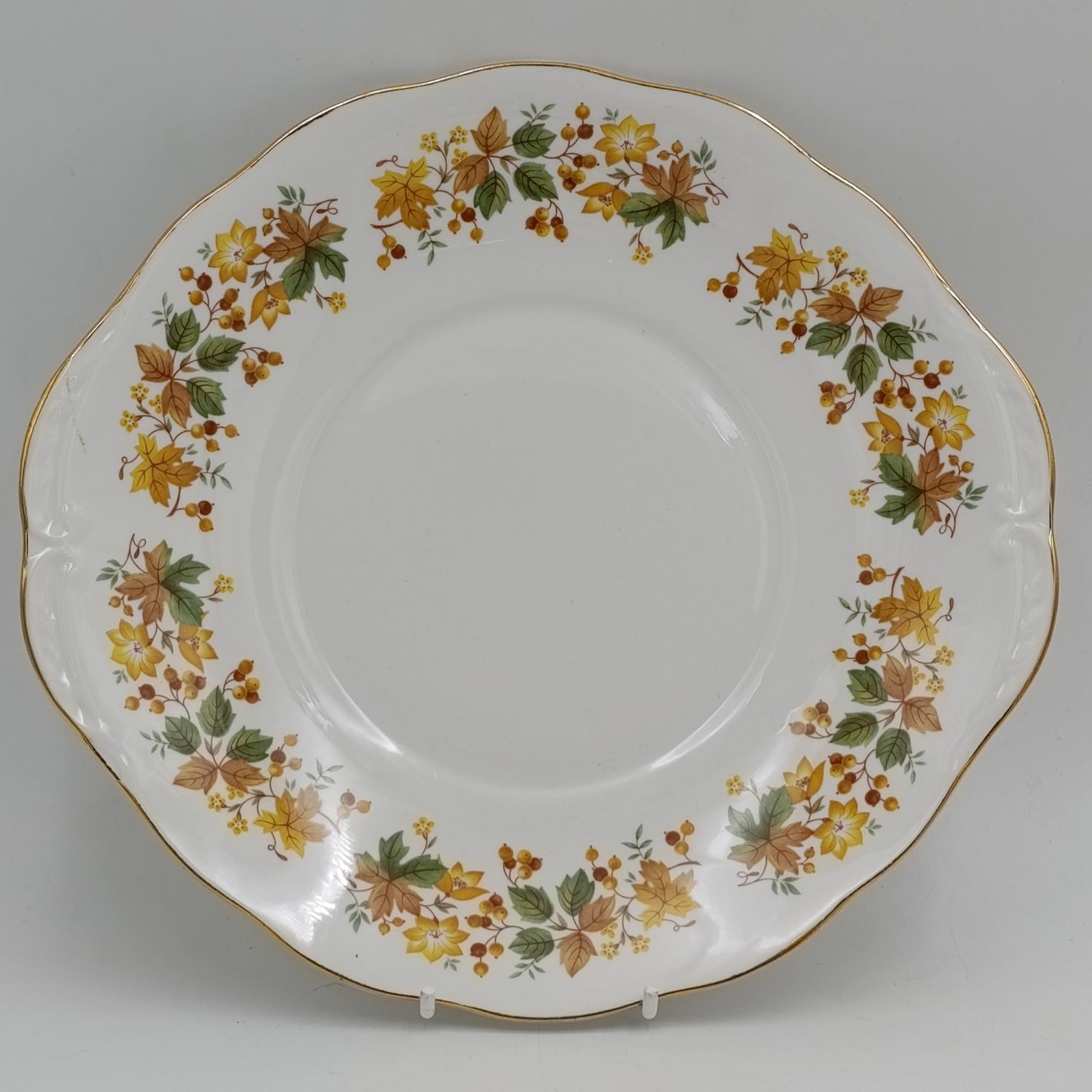 Vintage Queen Anne porcelain cake plate