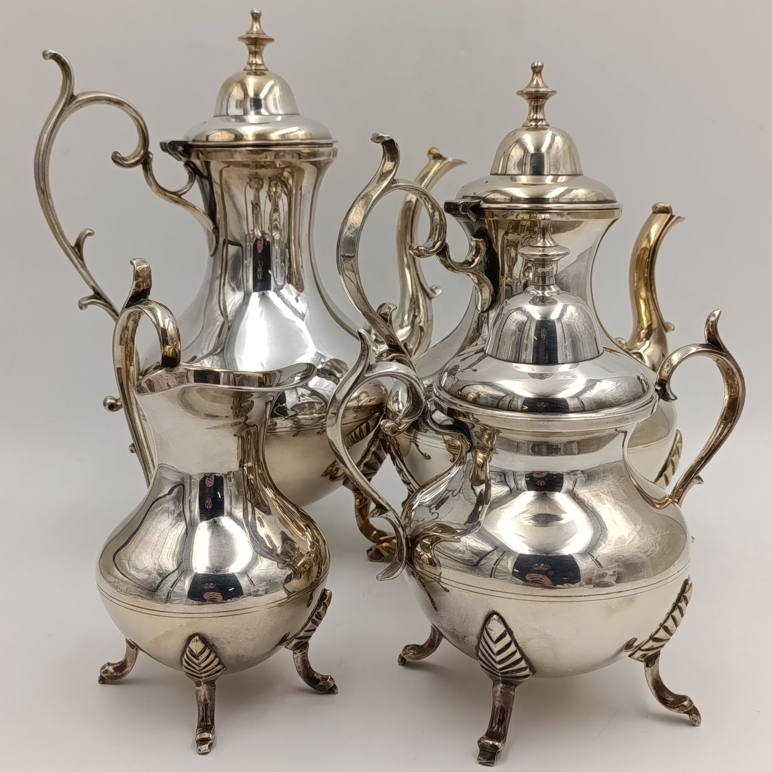 Vintage silverplated tea and coffee set