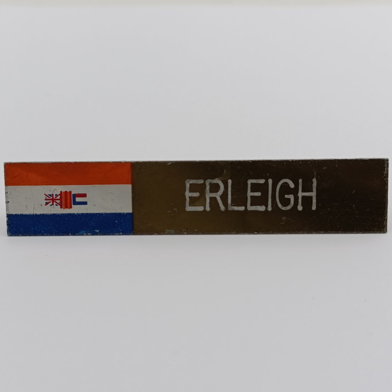 Old SA Army name tag - Erleigh