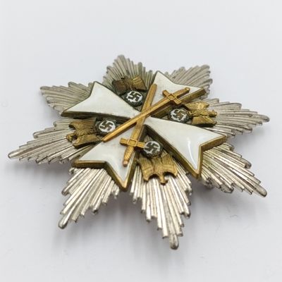 German WW2 Order of the German Eagle, Grand Cross Breast 8 point star - no makers marks - Probably a museum copy