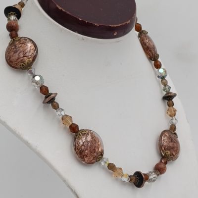 beautiful Venetian glass beads necklace - length 41cm
