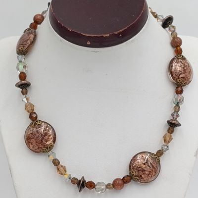 beautiful Venetian glass beads necklace - length 41cm