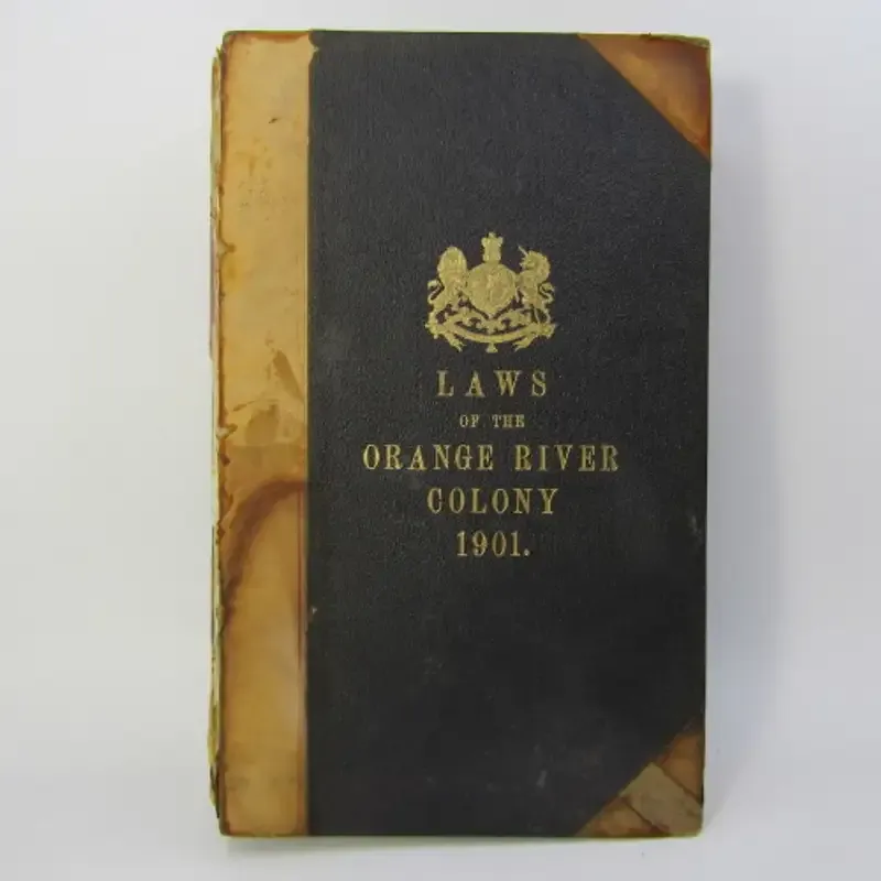 Laws of the Orange River Colony 1901