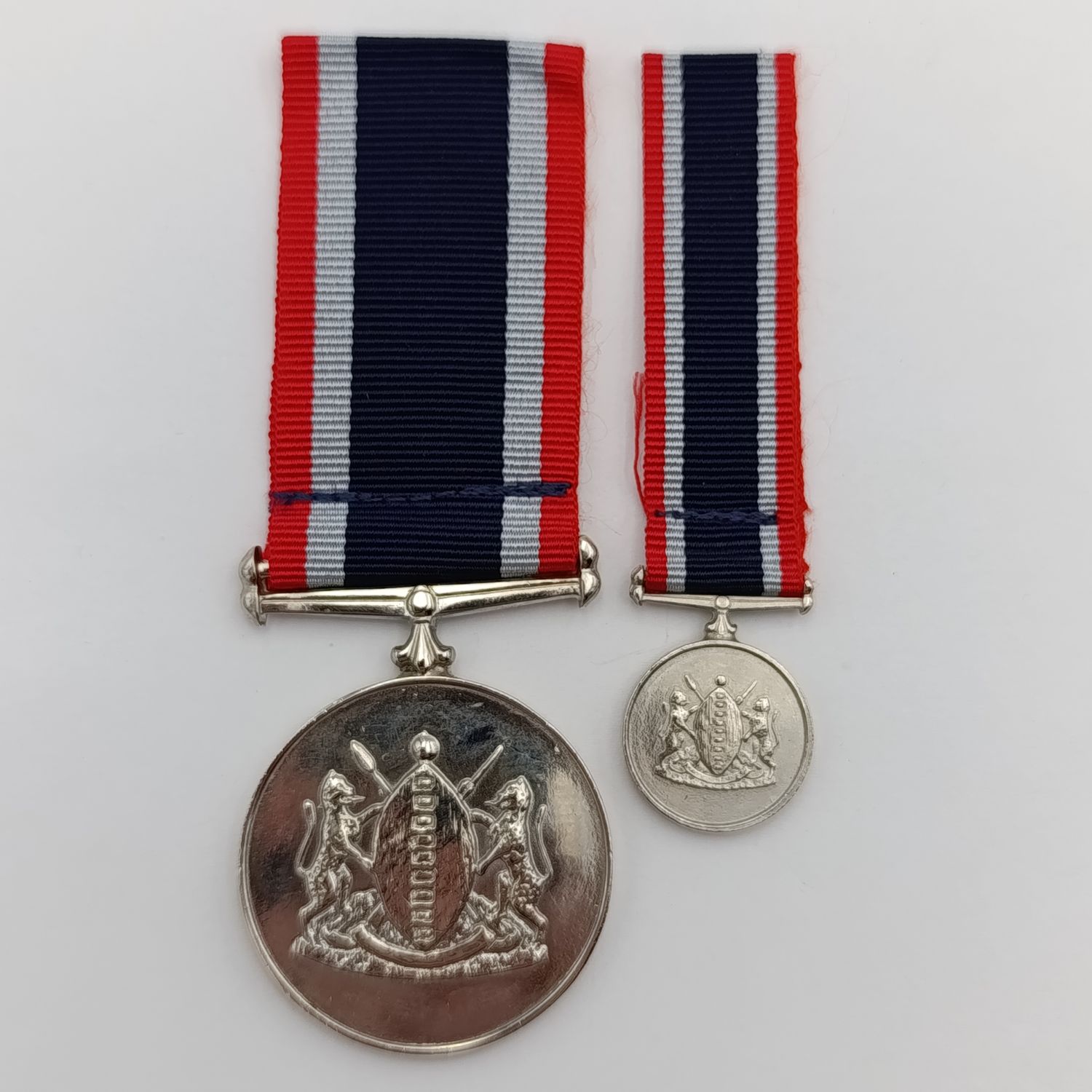 SADF Homelands Transkei Defence Force medal plus miniature - not numbered