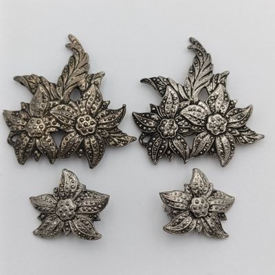 Vintage earrings plus 2 brooches - 1960&#39;s
