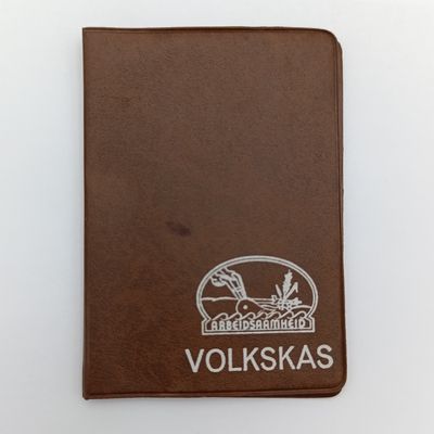 Lot of 5 vintage Volkskas bank items - unused pencil, bankcard booklet, manager's card, match booklet &amp; key holder