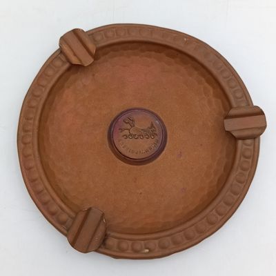 Vintage Volkskas Arbeidsaamheid copper ashtray