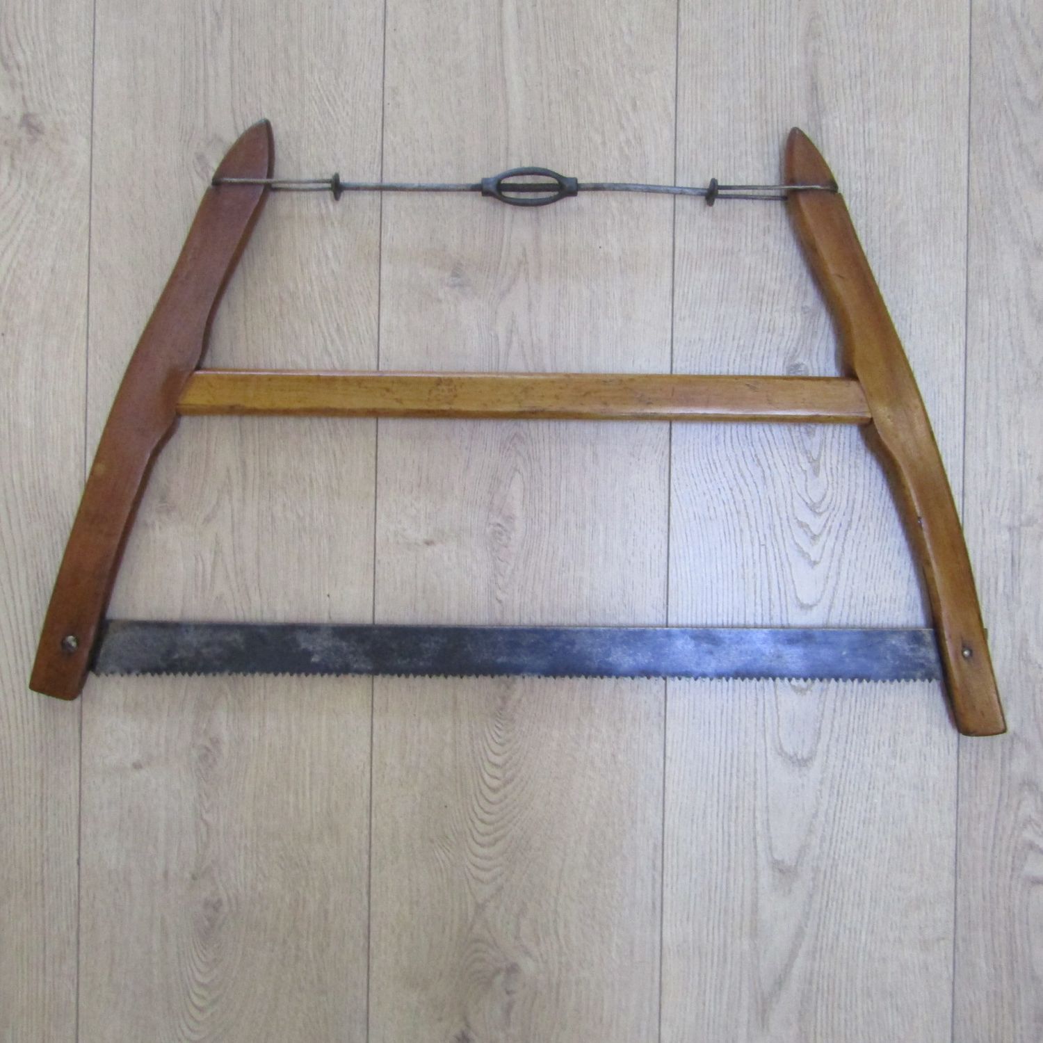 Large Antique wooden bow saw