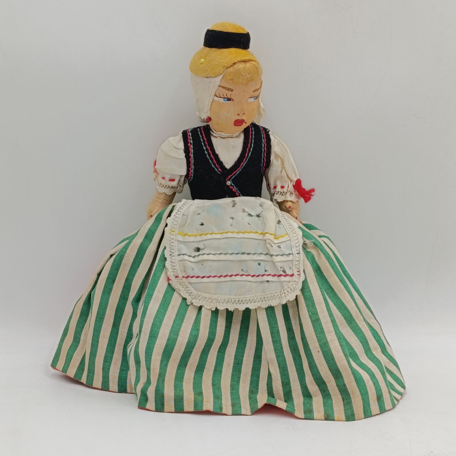 Vintage Spanish dancer reversible doll