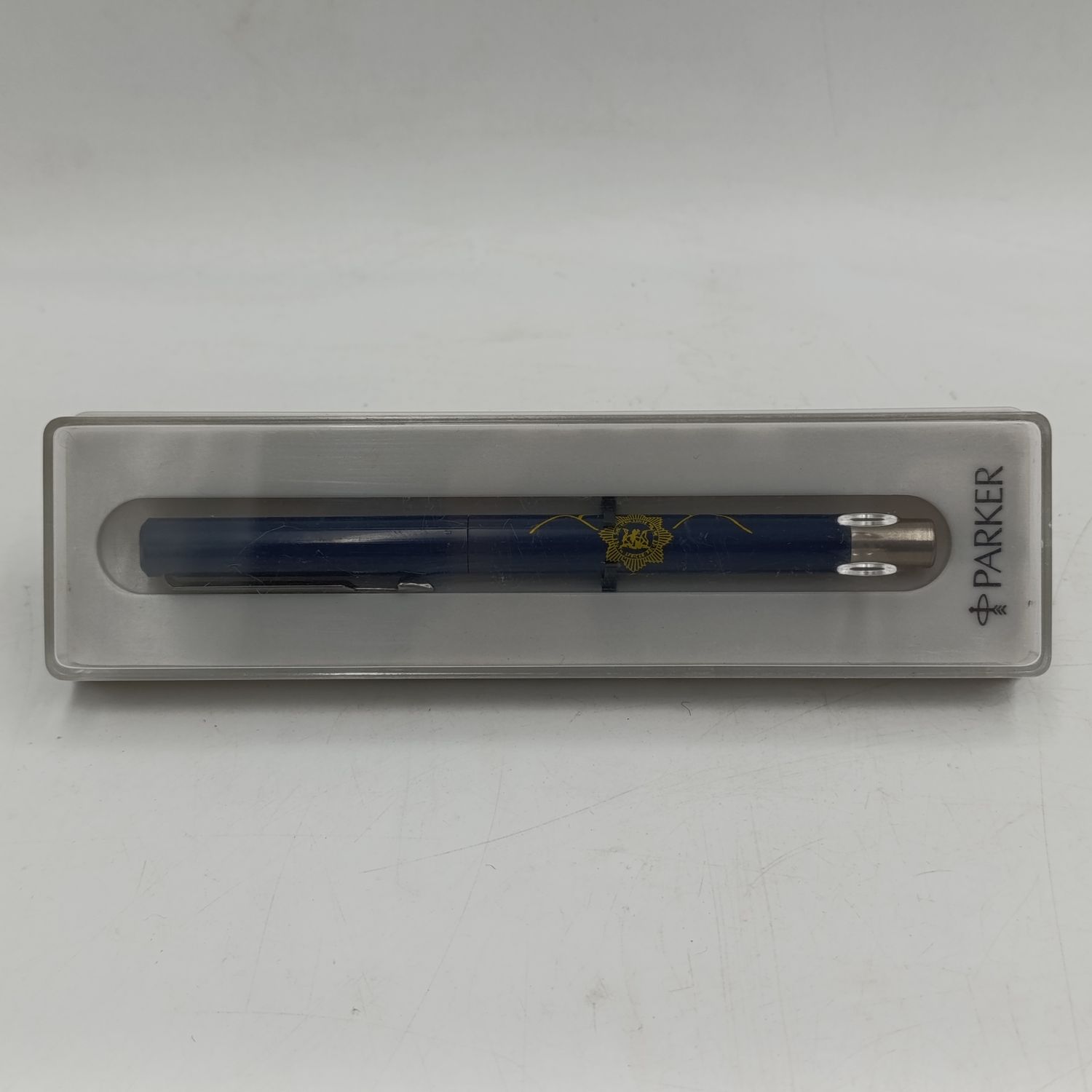 Vintage SA Police Koeberg opleiding Parker pen - needs refill