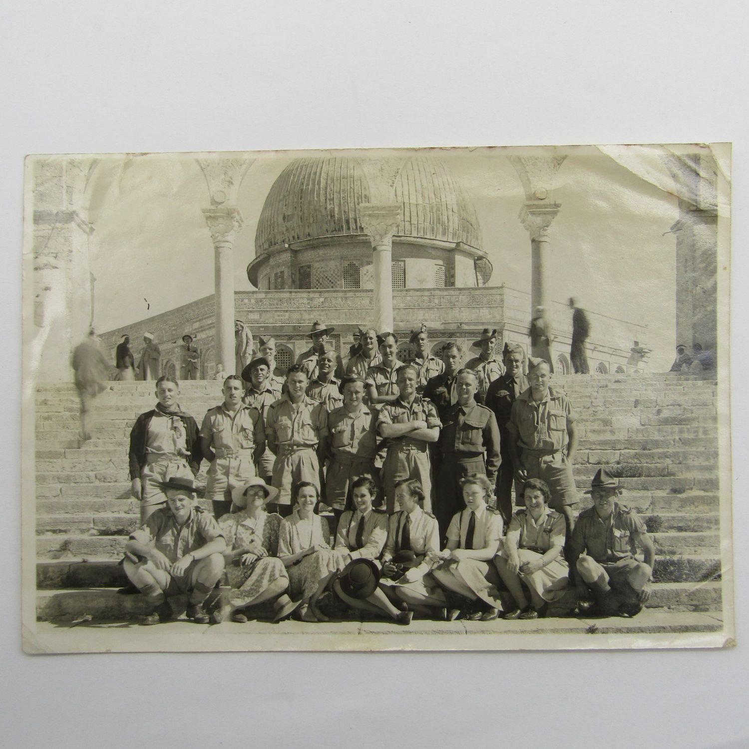 Photo taken May 1942 during WW2 in Jerusalem - some South African nurses and servicemen