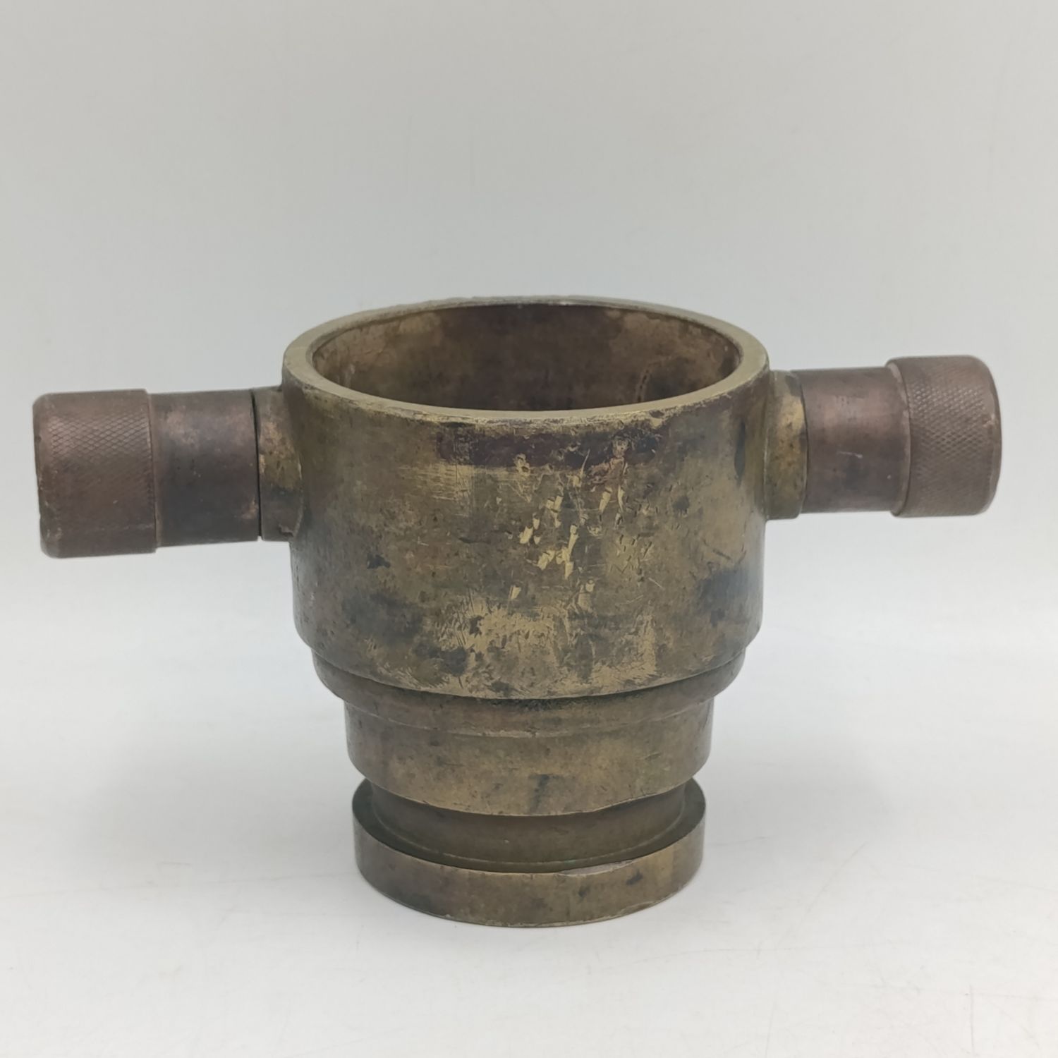 Vintage brass fire nozzle adapter