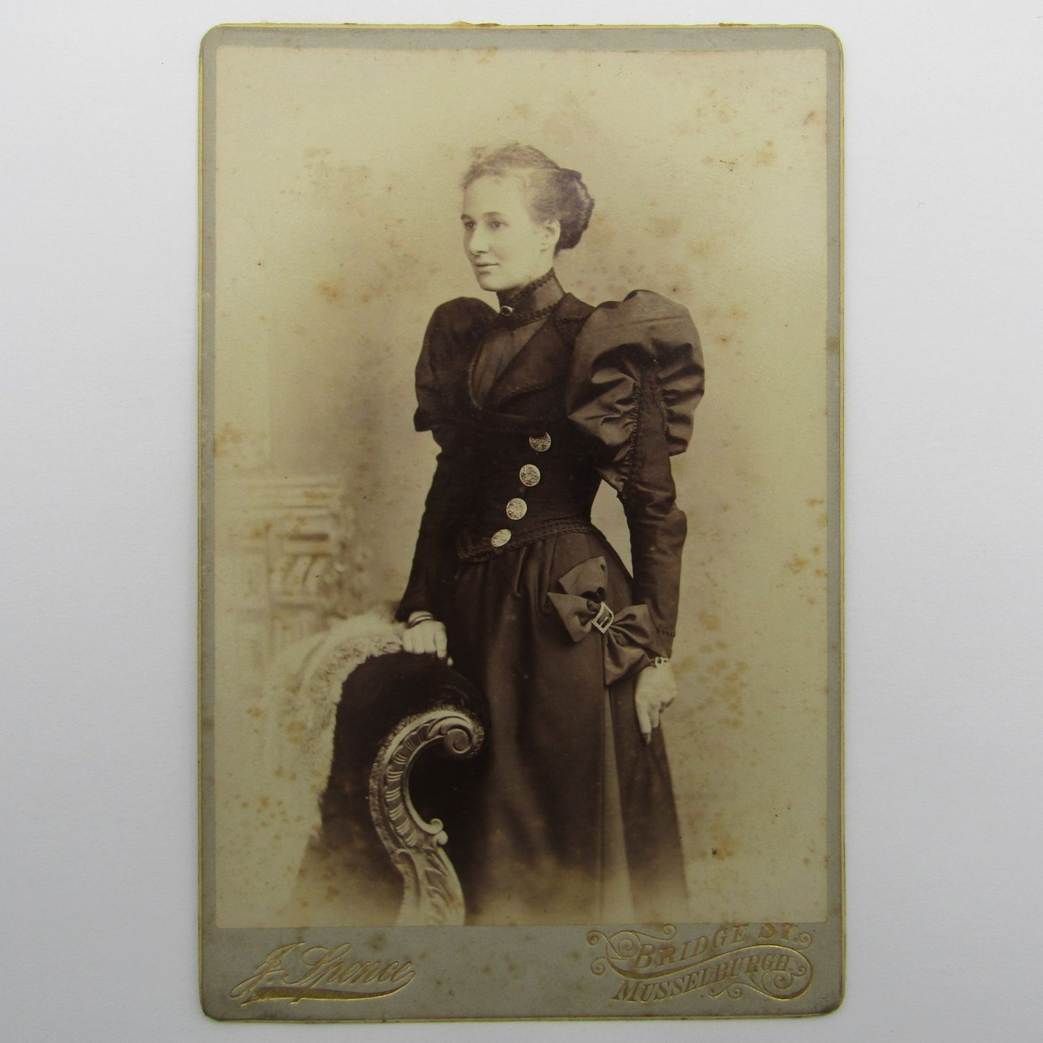Antique photo taken by J Spence of Musselburgh, Scotland