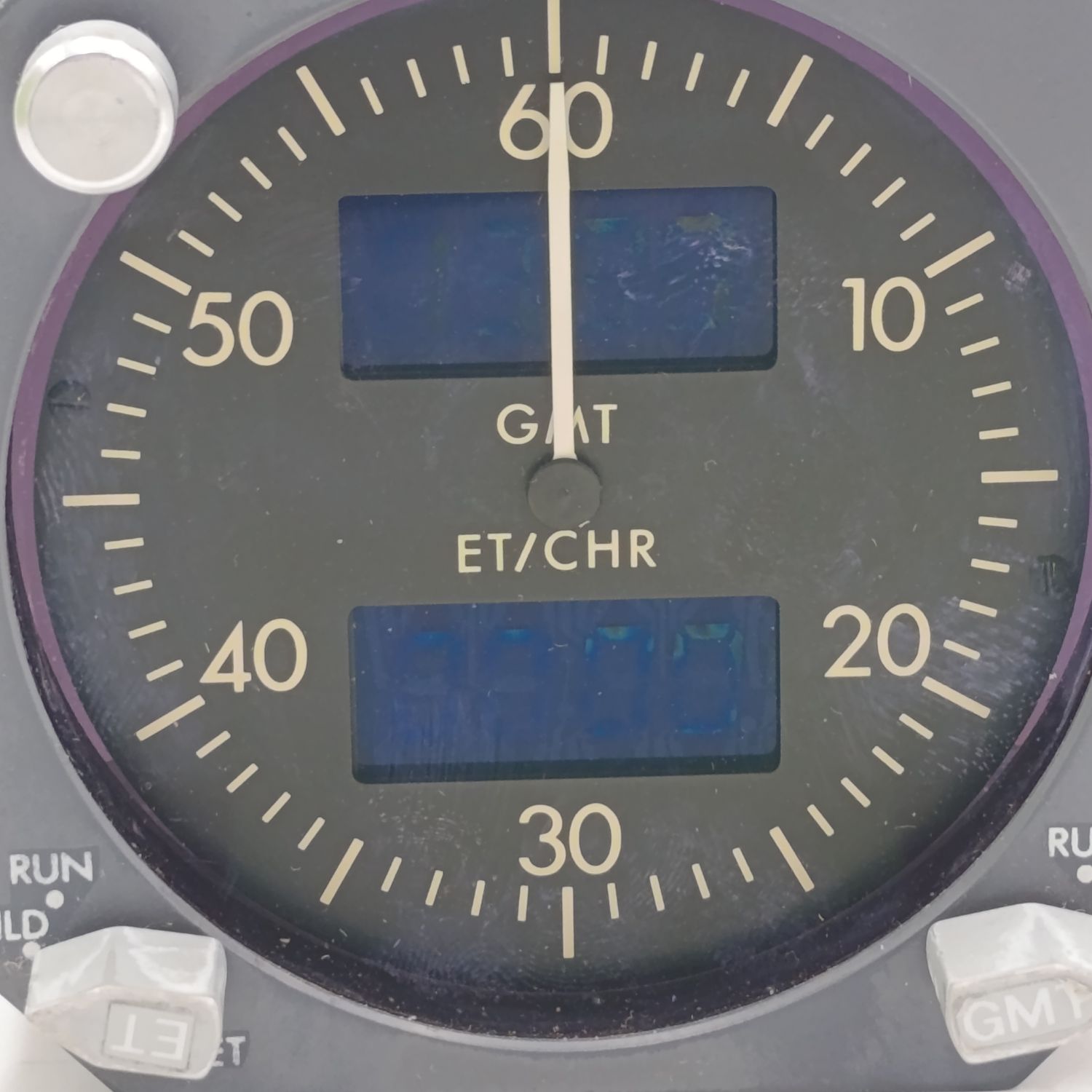 Boeing S00033 - SW - 01 digital clock for instrument panel - used by ComAir flight ZS-OTG - with certification