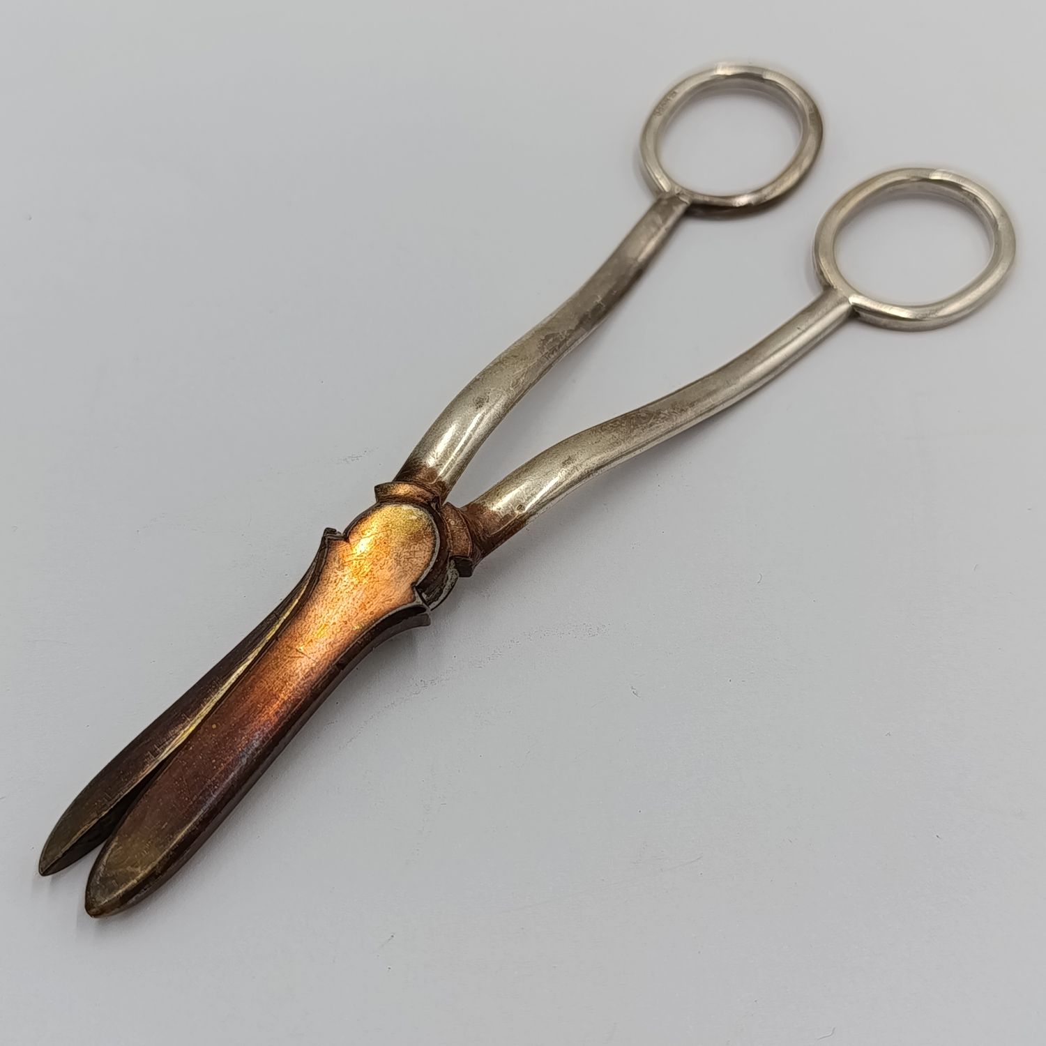 Antique silver plated grape shears