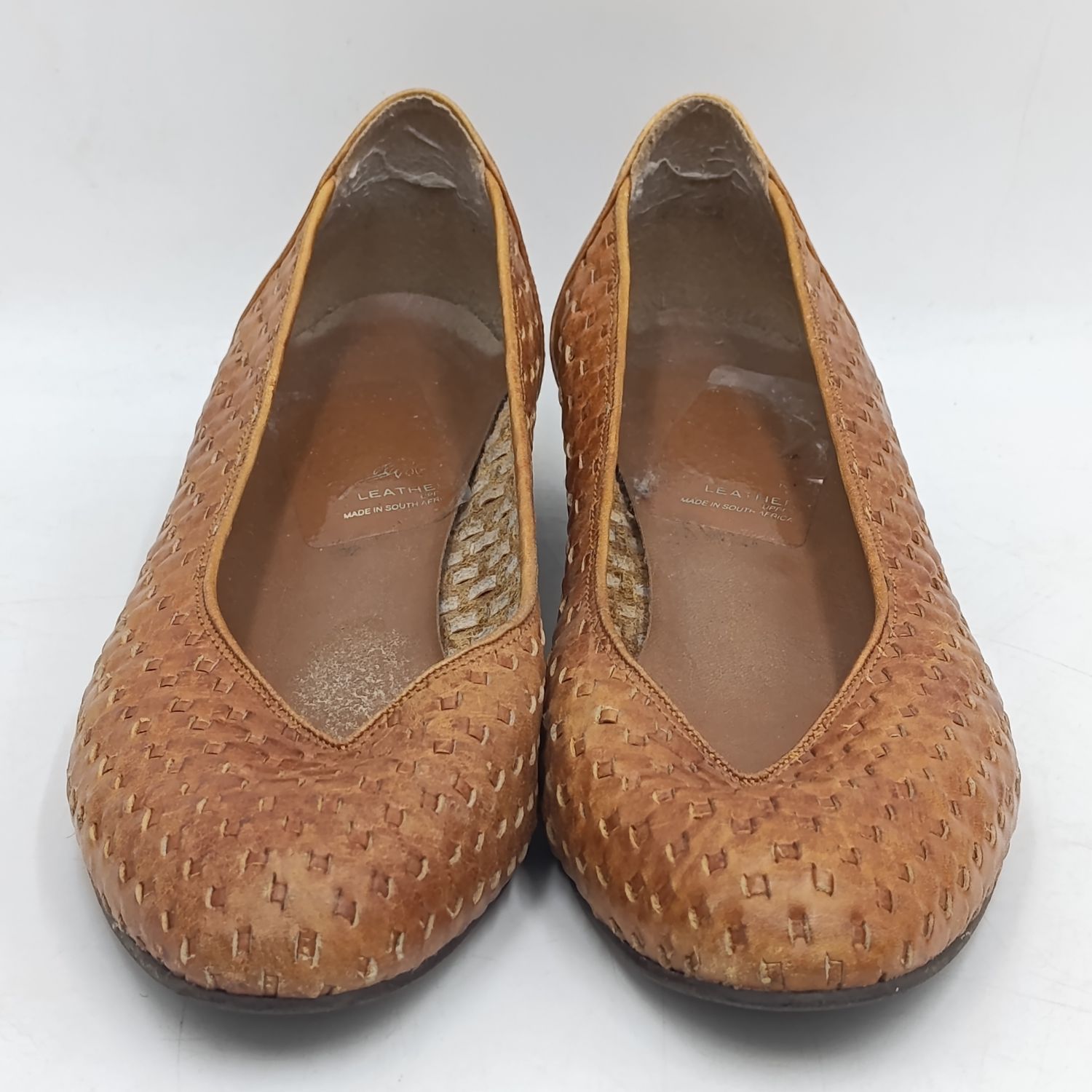 Brown Genuine leather ladies shoes - size 7