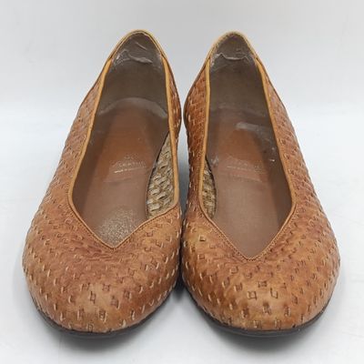 Brown Genuine leather ladies shoes - size 7
