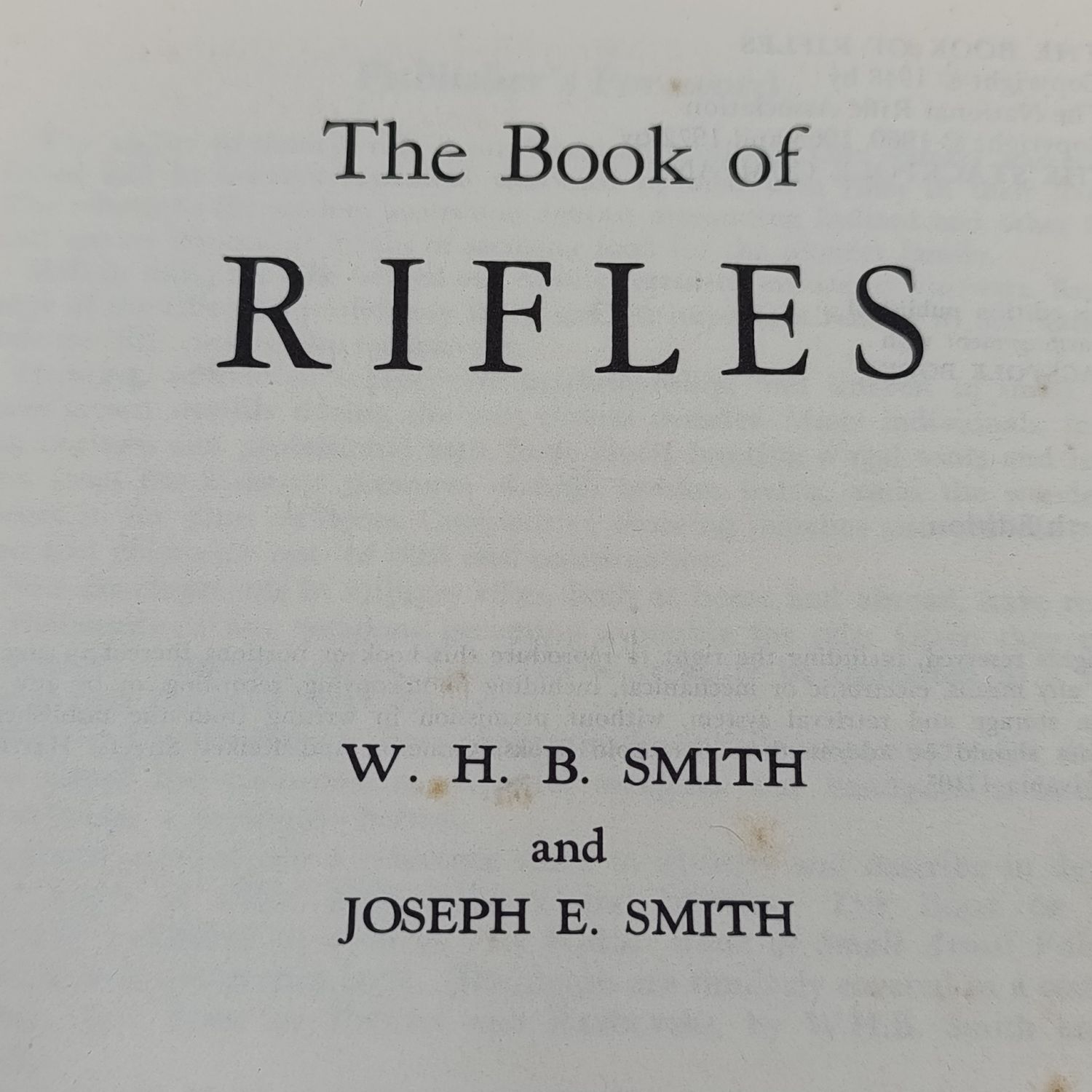 The book of Rifles by Smith - 1972 edition