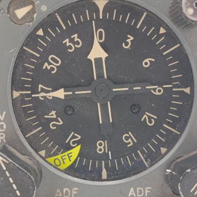 Vintage Boeing Gyrosyn compass aviation instrument